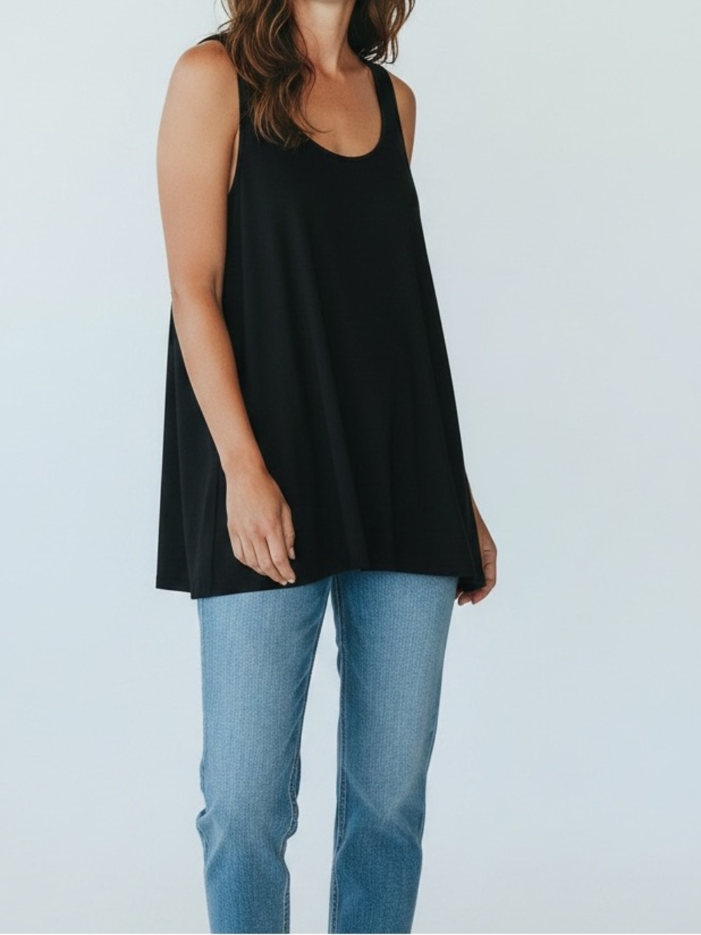 Eileen Fisher Navy Silk Tank Top